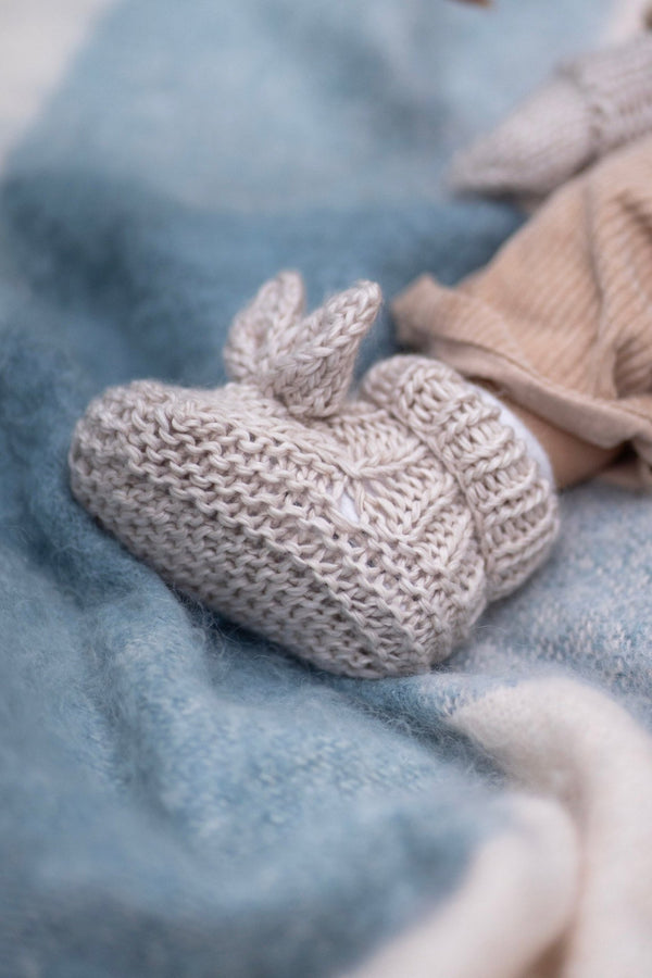 Cottontail Booties Oatmeal - Acorn Kids Accessories