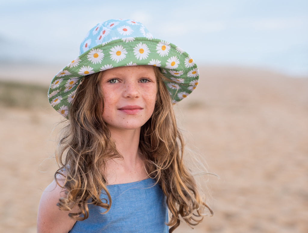 Cappello Sole Reversibile Hatley Bambini | UPF50+ Con Stampa Squalo - Foto 9