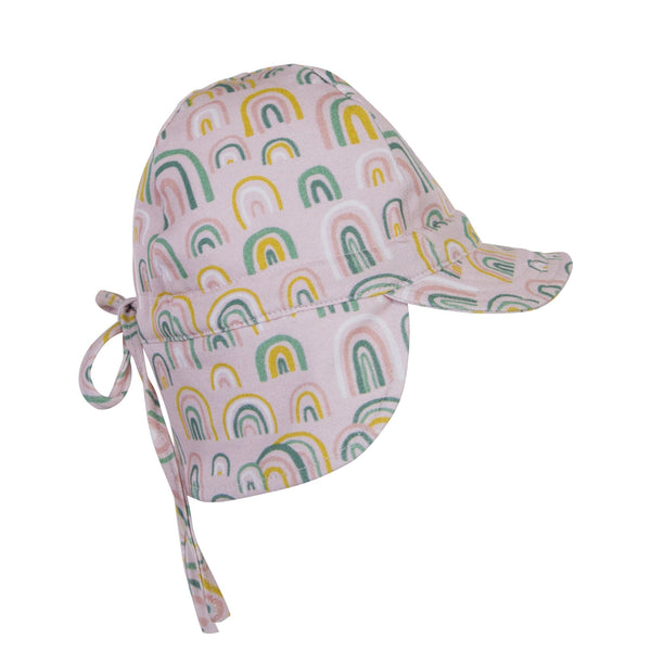 Falling Rainbow Baby Flap Hat - Acorn Kids Accessories