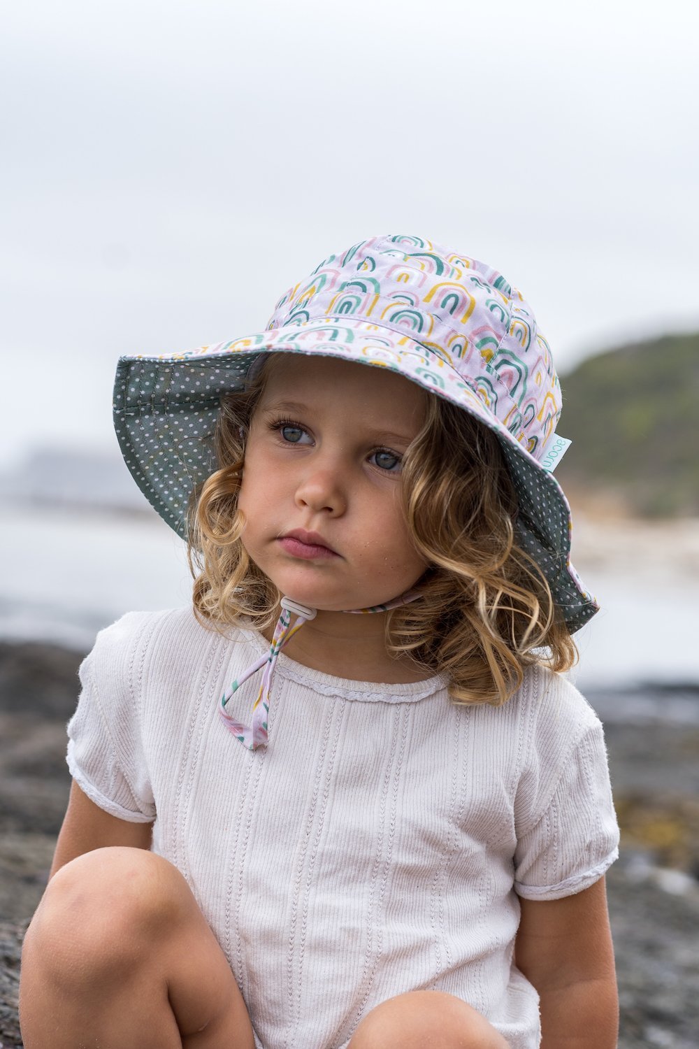 Falling Rainbow Floppy Hat - Acorn Kids Accessories