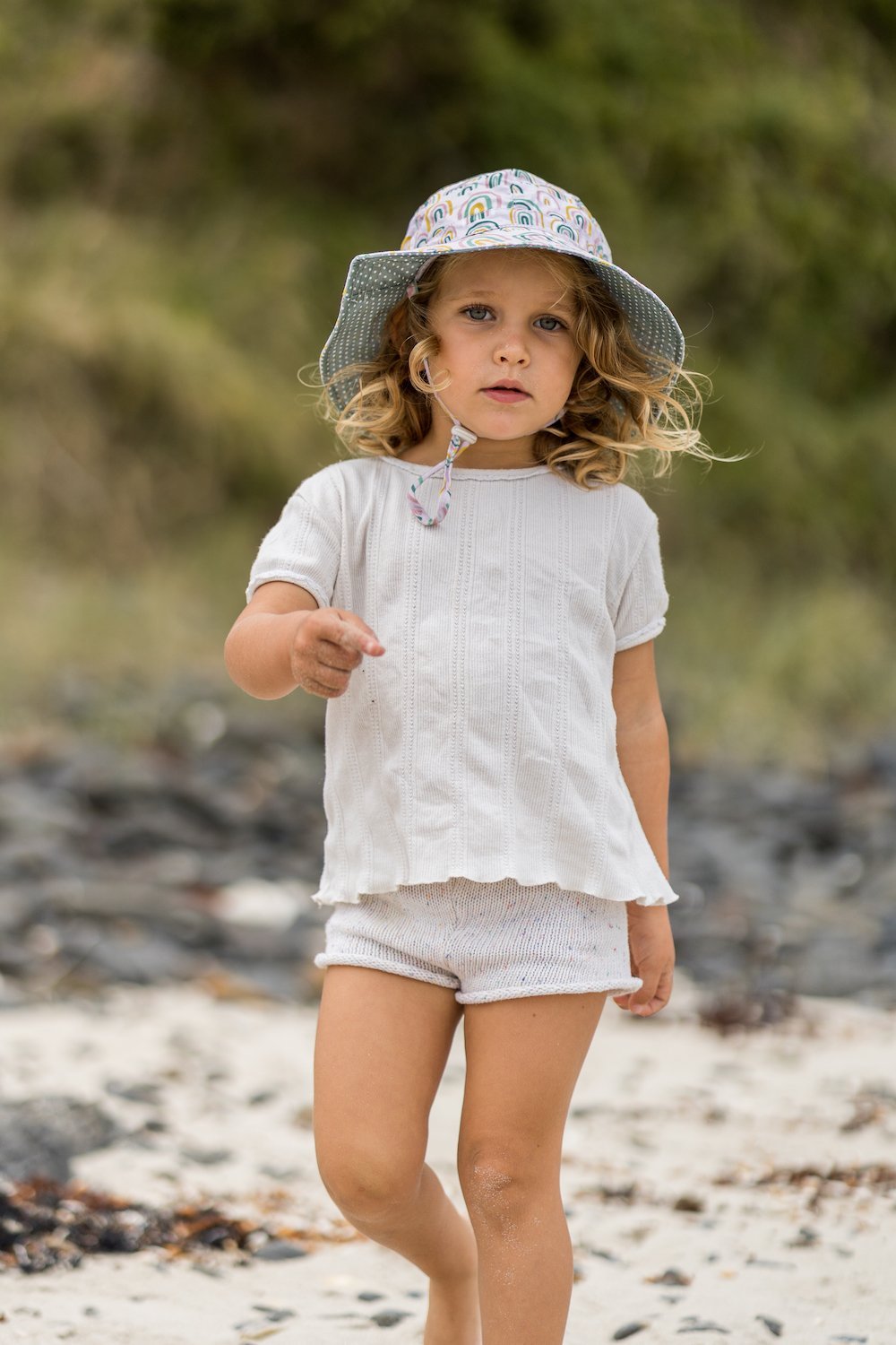 Falling Rainbow Floppy Hat - Acorn Kids Accessories