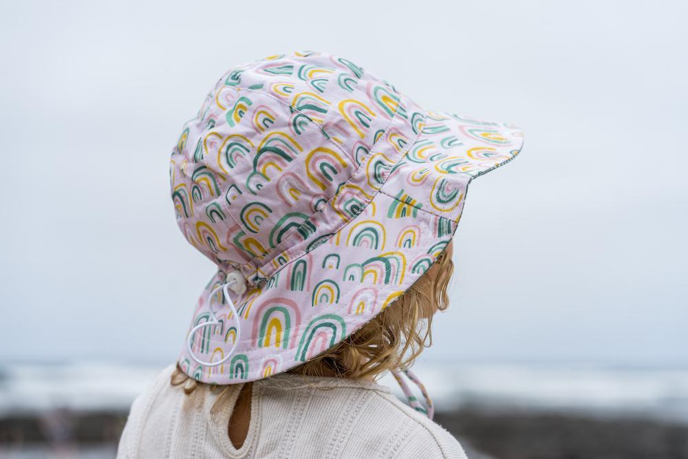Falling Rainbow Floppy Hat - Acorn Kids Accessories