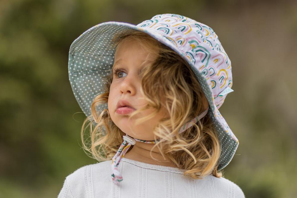 Falling Rainbow Floppy Hat - Acorn Kids Accessories