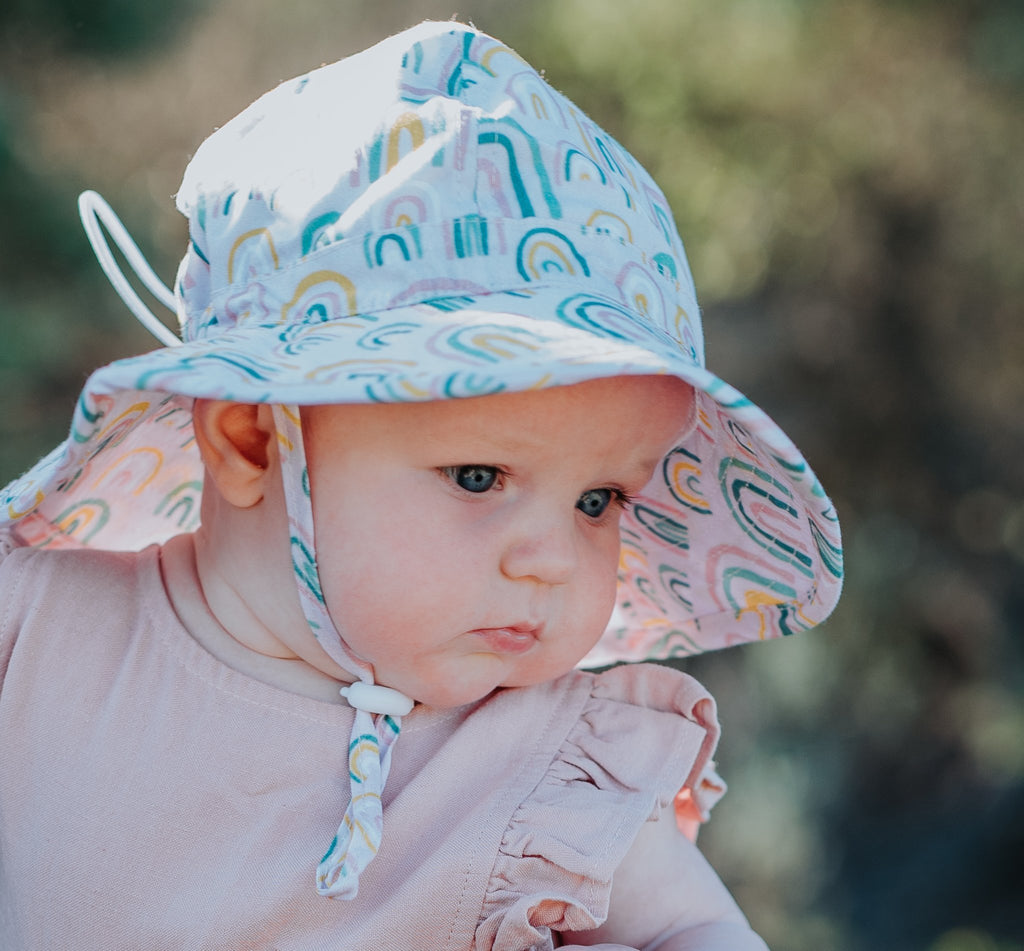 Falling Rainbows Baby Sun Hat - Acorn Kids Accessories