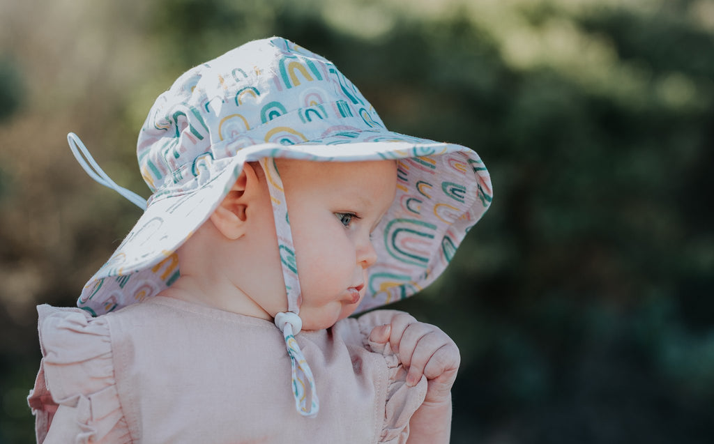 Falling Rainbows Baby Sun Hat - Acorn Kids Accessories