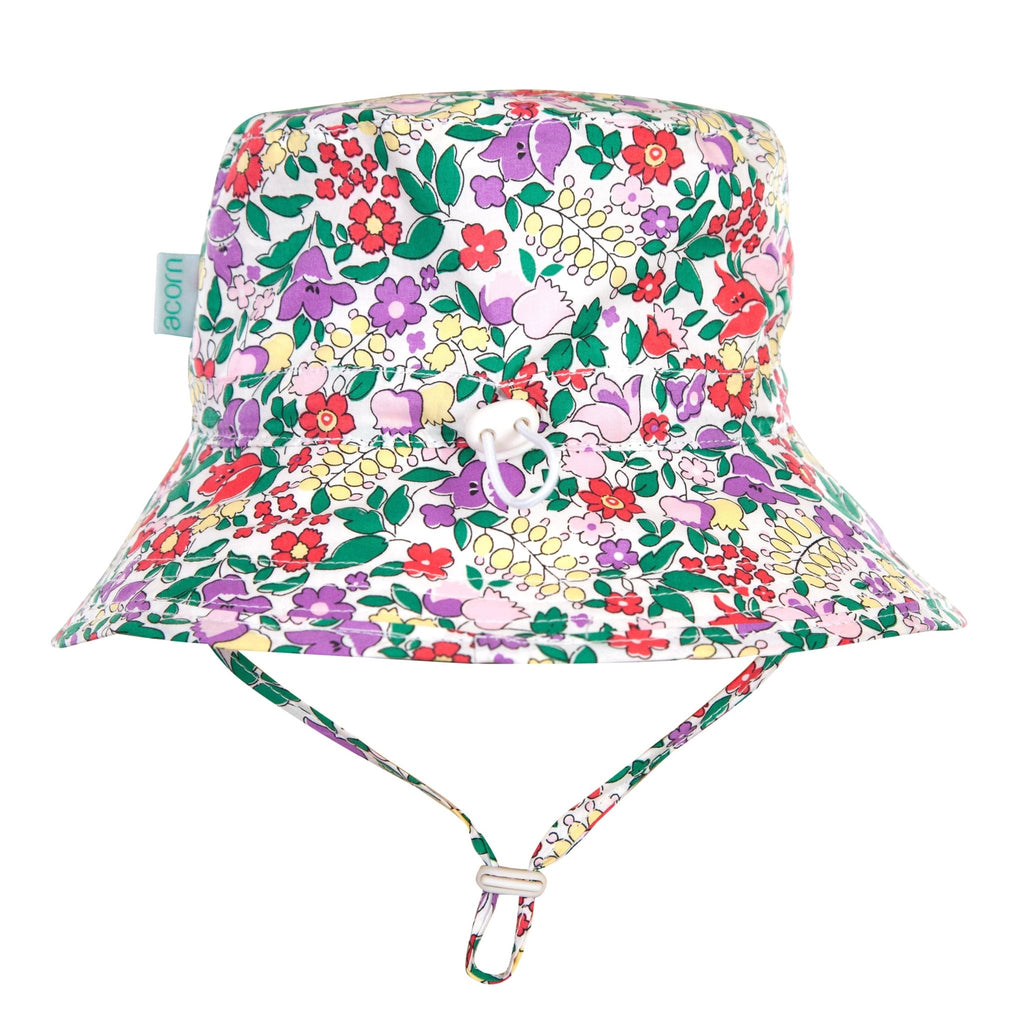 Flora Broad Brim Bucket Hat - Acorn Kids Accessories