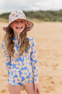 Girls Art Fun Wide Brim Swim Hat main image 1