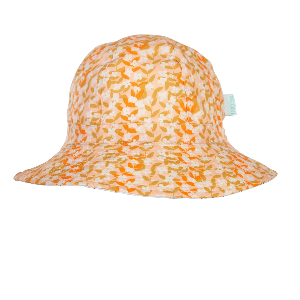 Flower Vines Wide Brim Sunhat - Acorn Kids Accessories