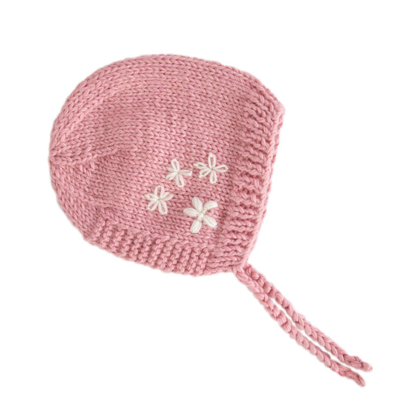 Flowers Bonnet Pink - Acorn Kids Accessories