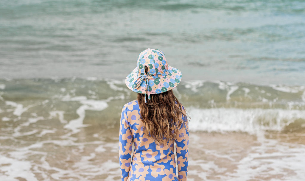 Full Bloom Wide Brim Swim Hat - Acorn Kids Accessories