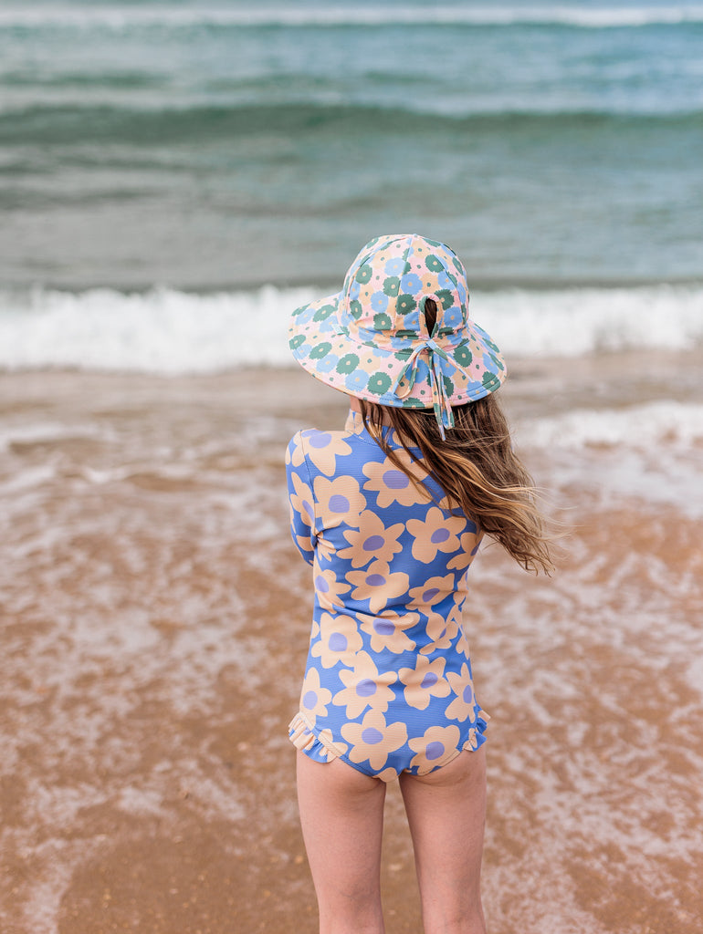 Full Bloom Wide Brim Swim Hat - Acorn Kids Accessories
