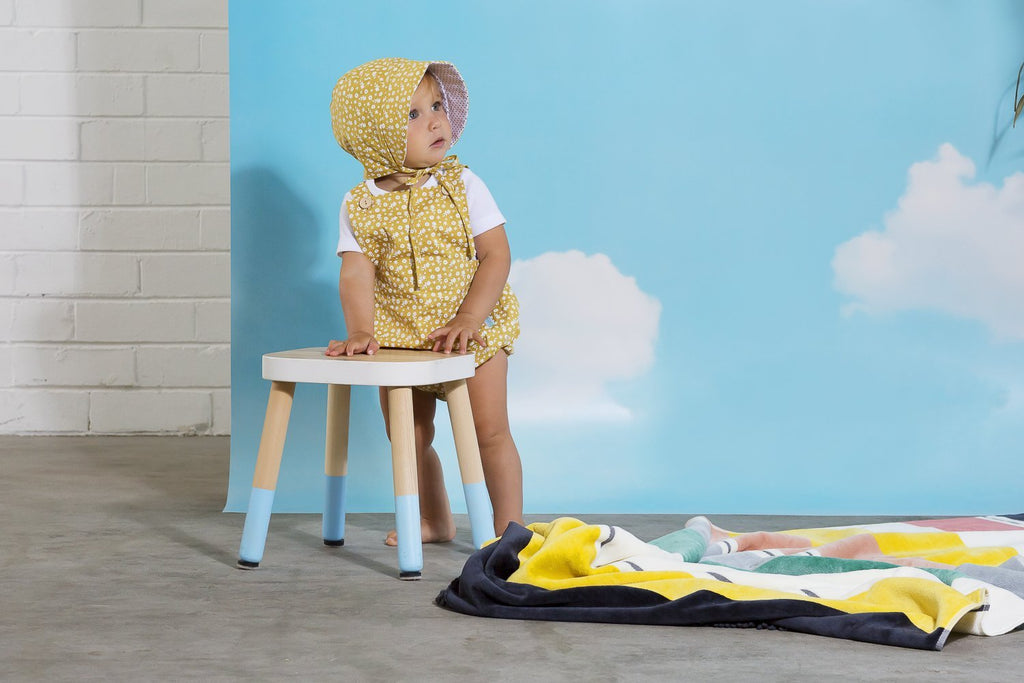 Golden Days Reversible Baby Bonnet - Acorn Kids Accessories