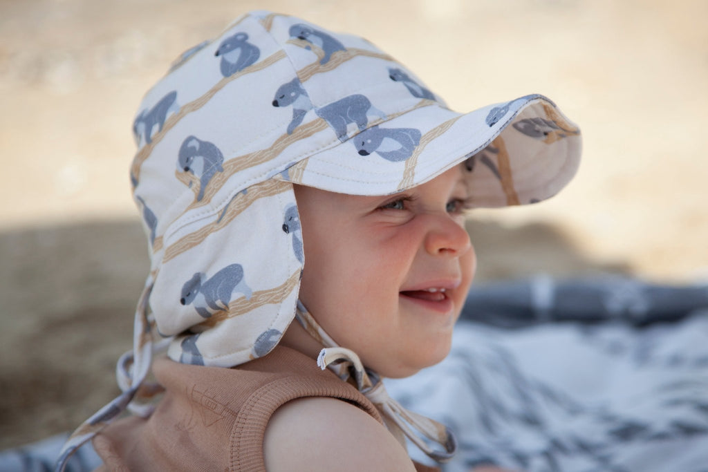 Happy Koala Baby Flap Cap - Acorn Kids Accessories