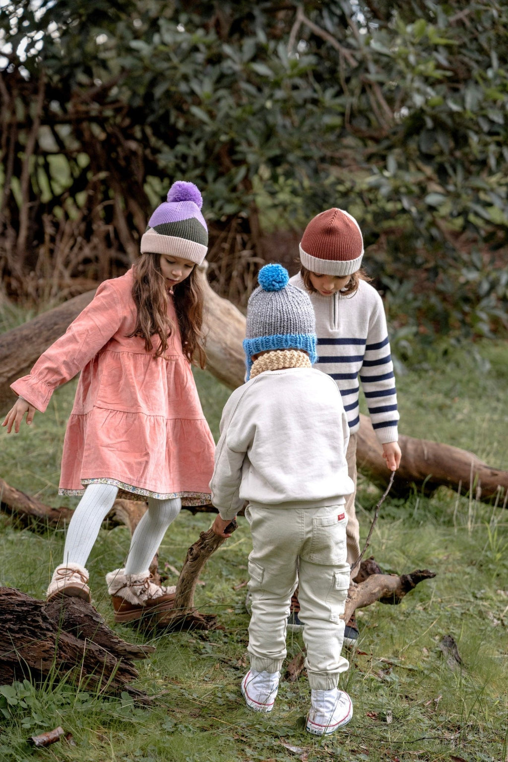 Hidden Valley Merino Beanie Lilac - Acorn Kids Accessories