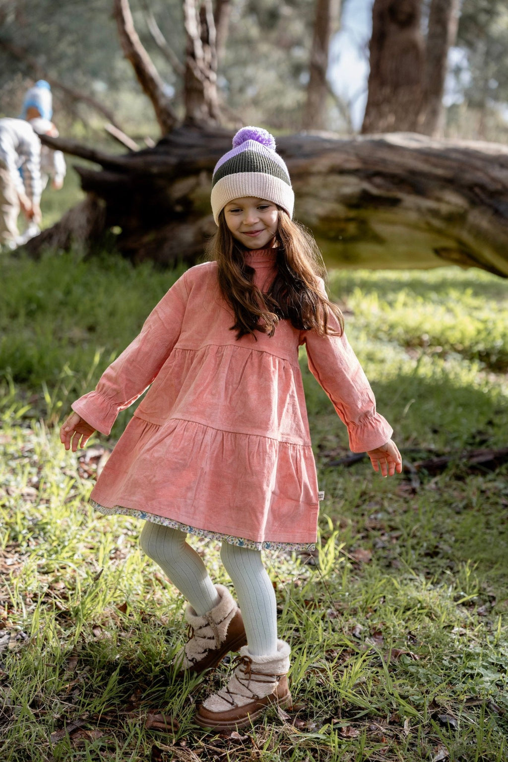 Hidden Valley Merino Beanie Lilac - Acorn Kids Accessories