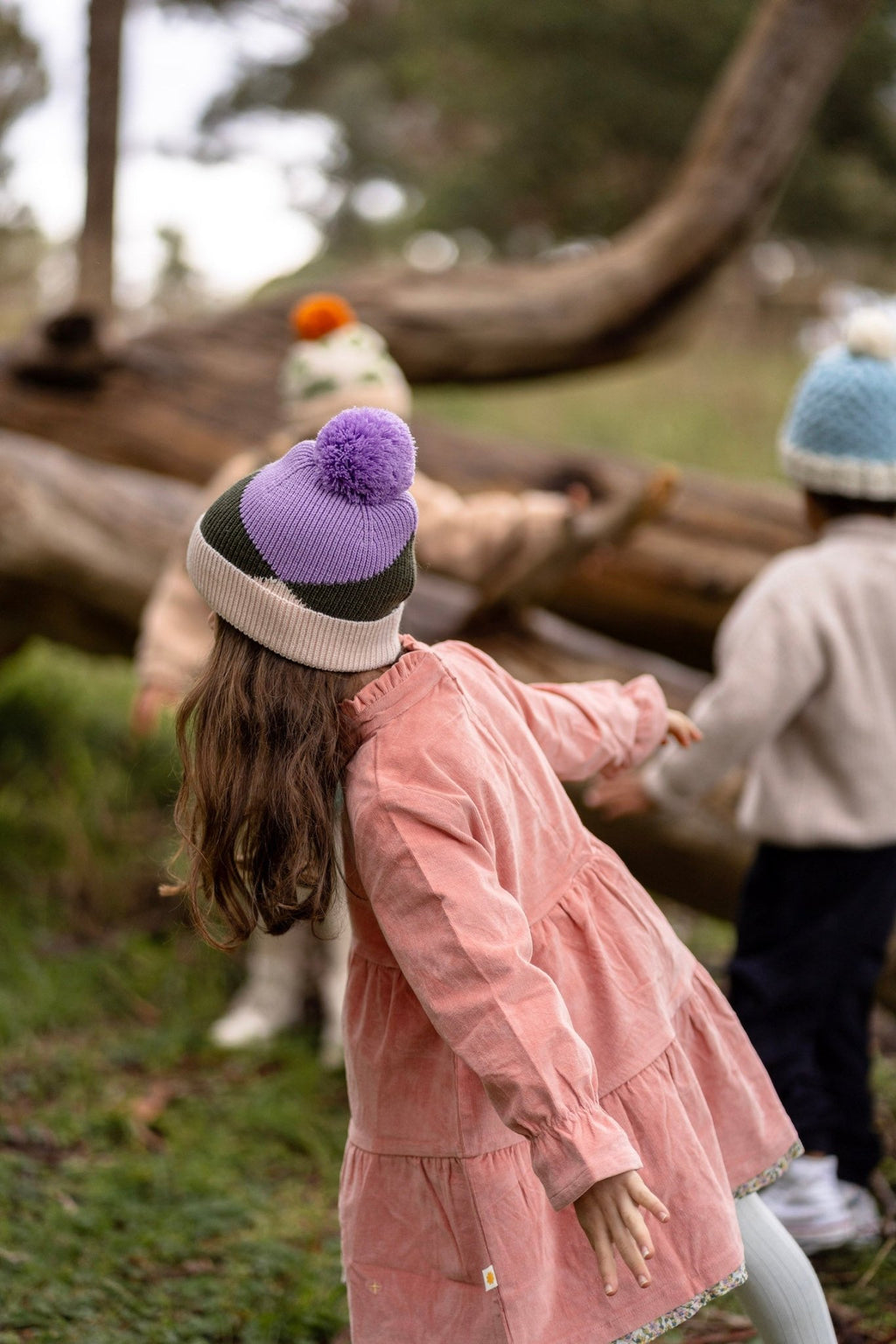 Hidden Valley Merino Beanie Lilac - Acorn Kids Accessories
