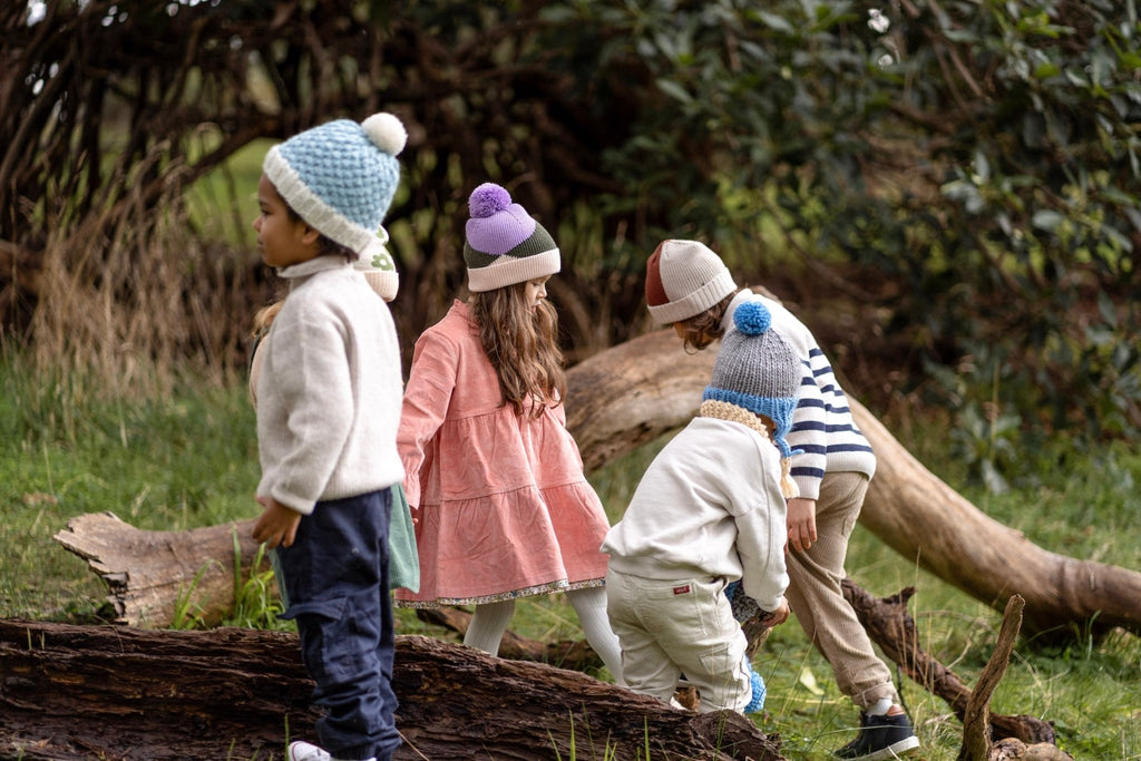 Hidden Valley Merino Beanie Lilac - Acorn Kids Accessories