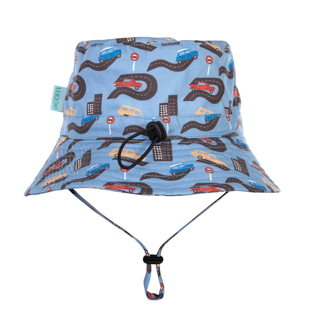 Let's Hit The Road Wide Brim Bucket Hat - Acorn Kids Accessories