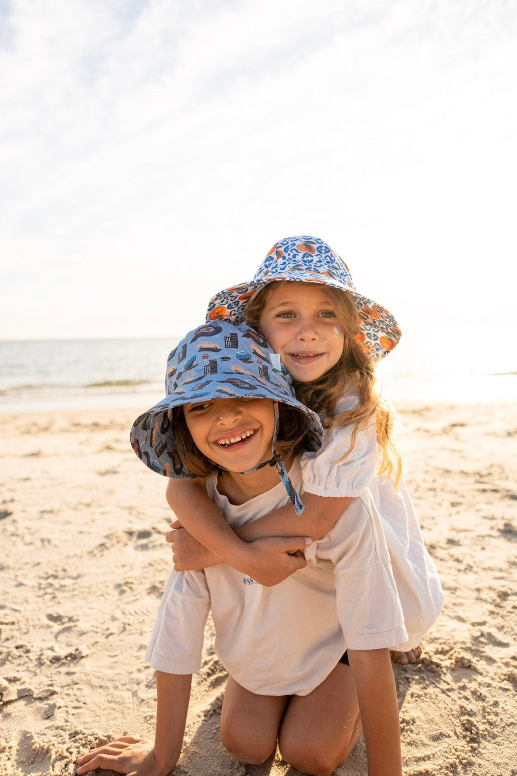 Let's Hit The Road Wide Brim Bucket Hat - Acorn Kids Accessories