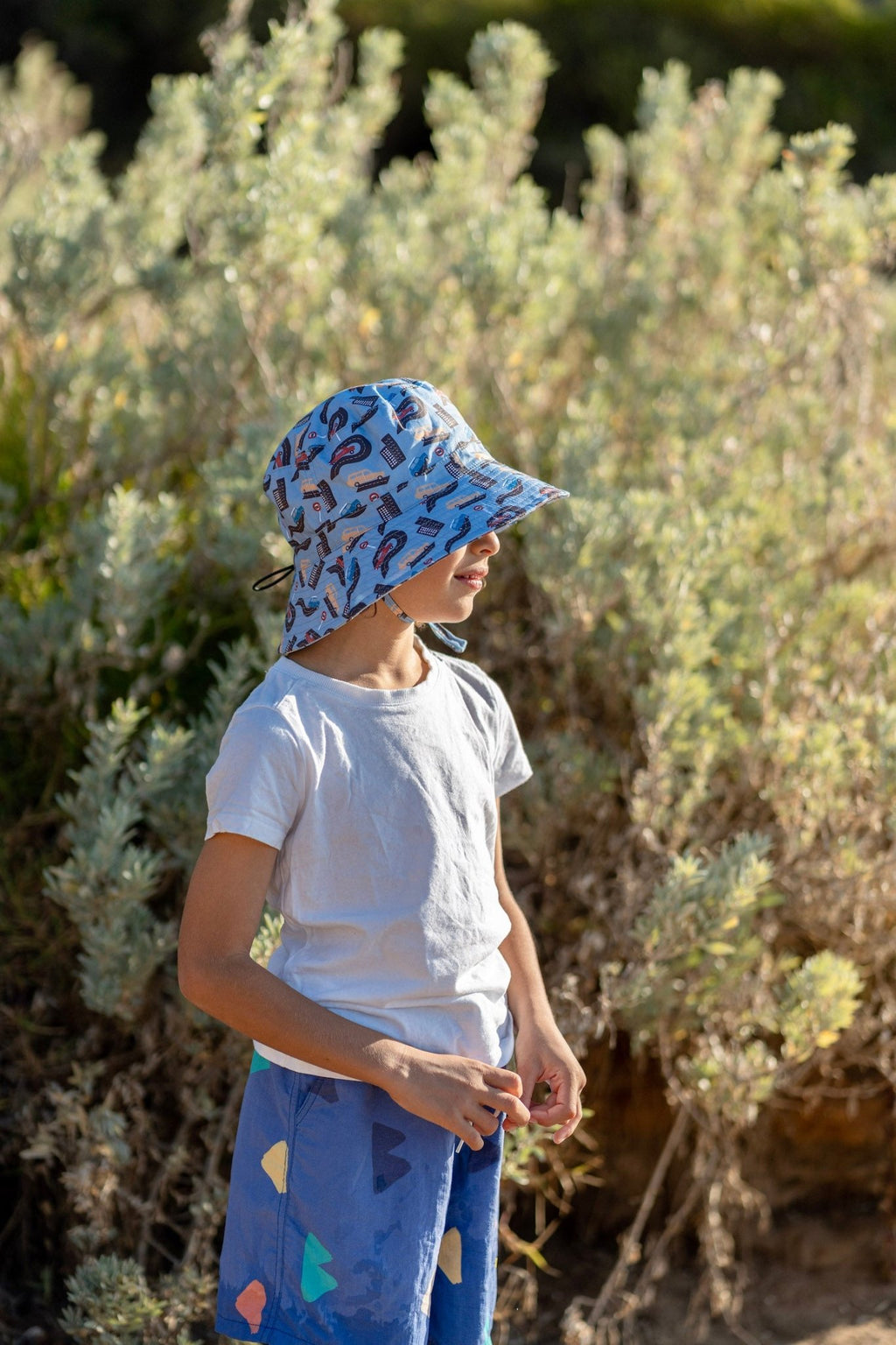 Let's Hit The Road Wide Brim Bucket Hat - Acorn Kids Accessories