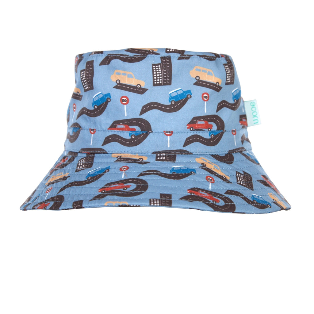 Let's Hit The Road Wide Brim Bucket Hat - Acorn Kids Accessories