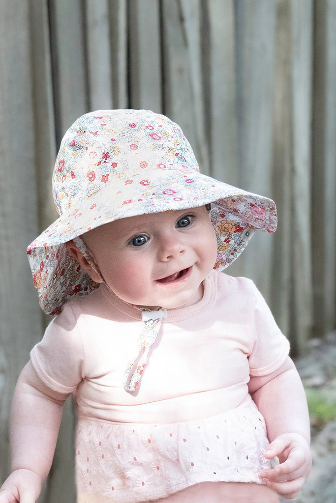 Margot Wide Brim Infant Sunhat - Acorn Kids Accessories
