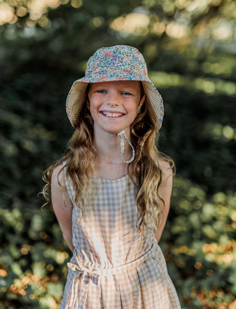 Maribel Broad Brim Bucket Hat - Acorn Kids Accessories
