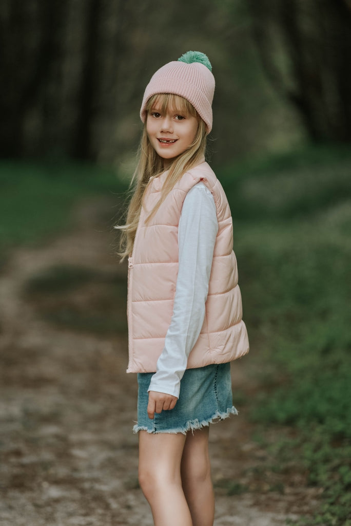 Oslo Merino Ribbed Beanie Pink - Acorn Kids Accessories