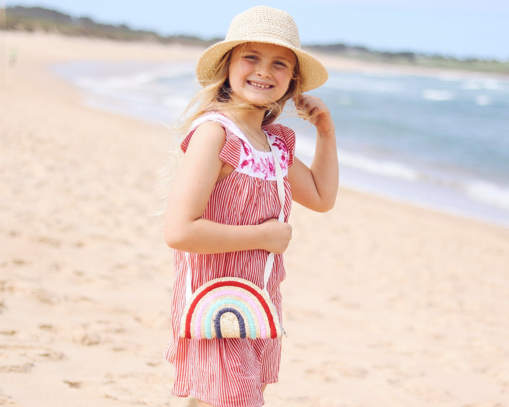 Rainbow straw bag - Acorn Kids Accessories
