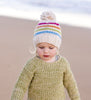 Rainbow Stripe Beanie Natural - Acorn Kids Accessories