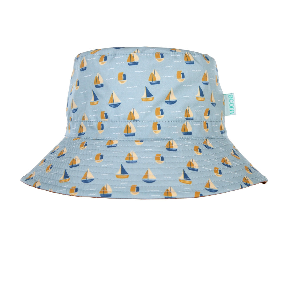 Sail The Bay Wide Brim Bucket Hat - Acorn Kids Accessories