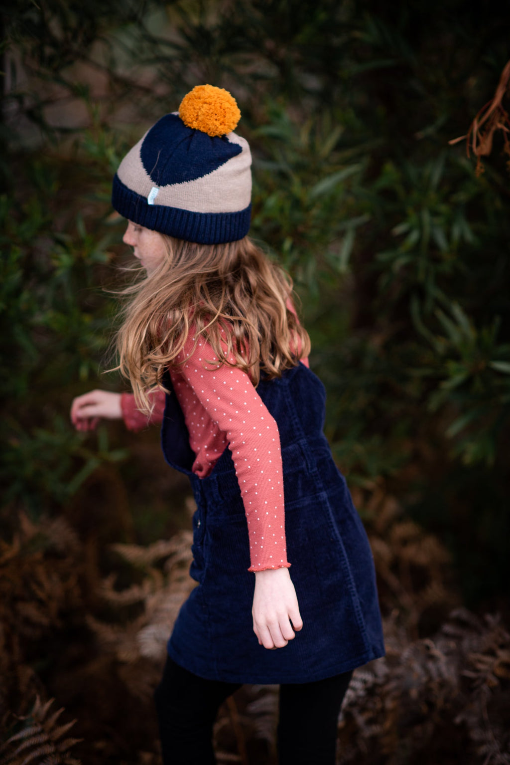 Stripes Beanie Navy - Acorn Kids Accessories