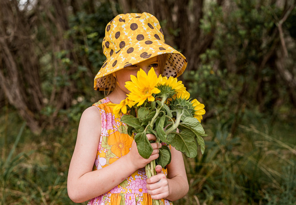Sunflower Bucket Hat - Acorn Kids Accessories