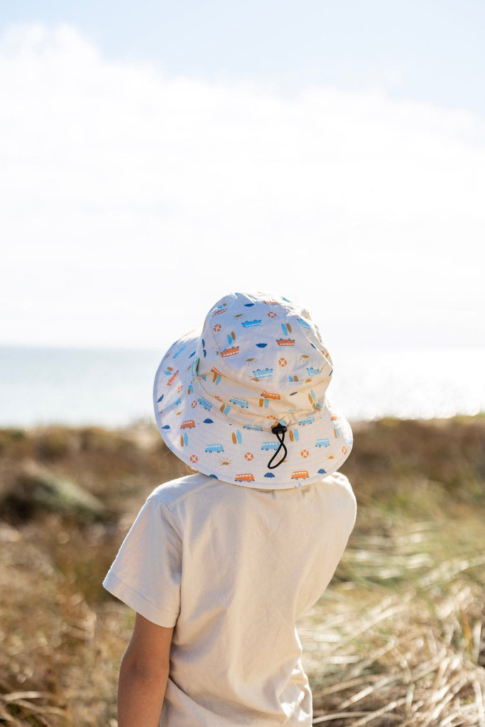 Sunrise Surf Wide Brim Bucket Hat - Acorn Kids Accessories