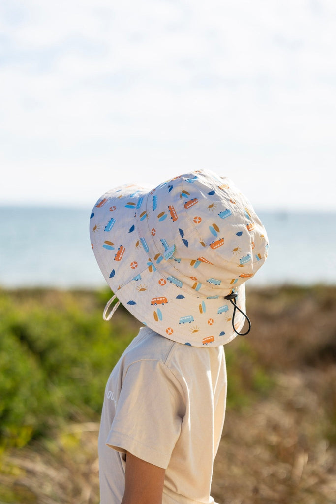 Sunrise Surf Wide Brim Bucket Hat - Acorn Kids Accessories