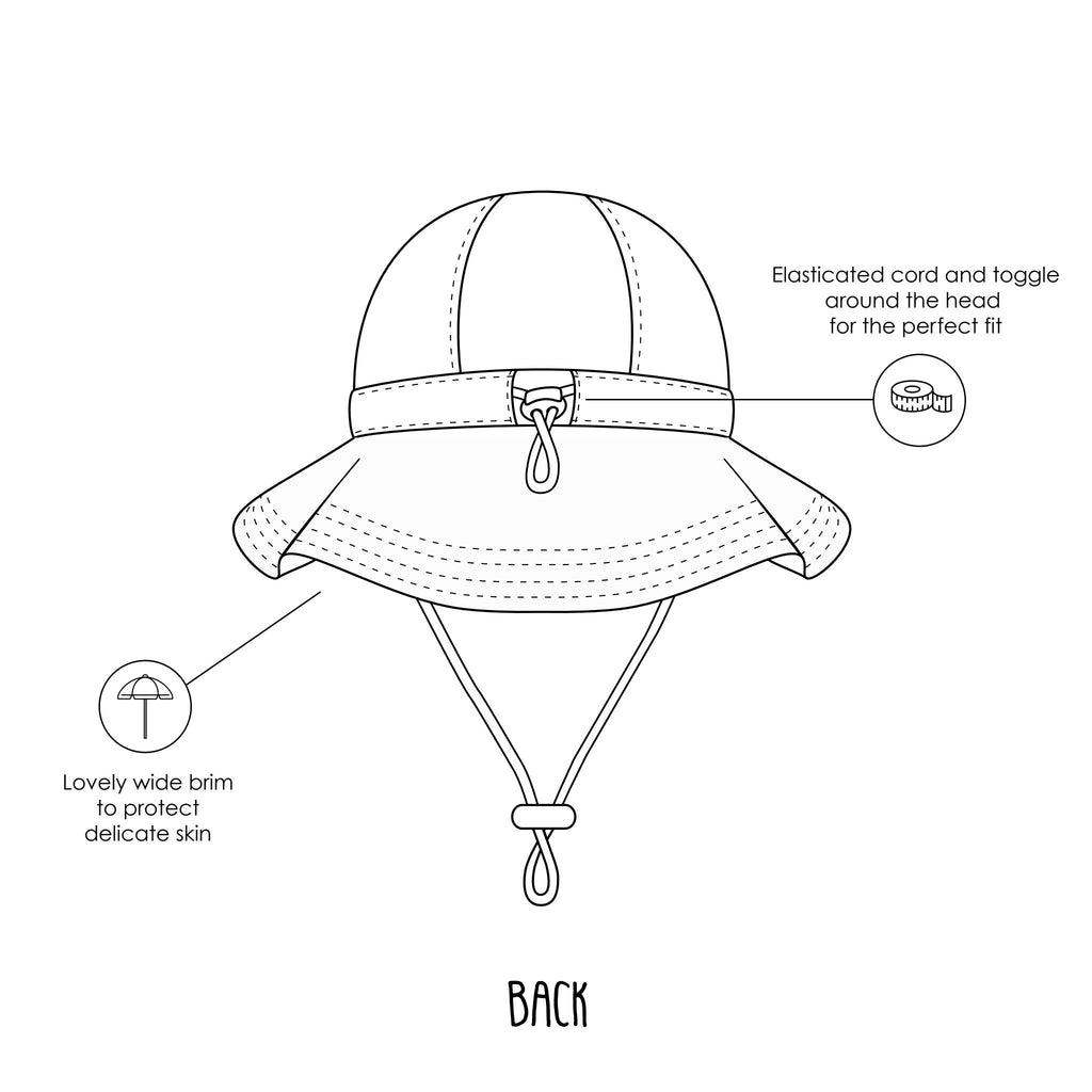 Sunset Garden Wide Brim Sunhat - Acorn Kids Accessories