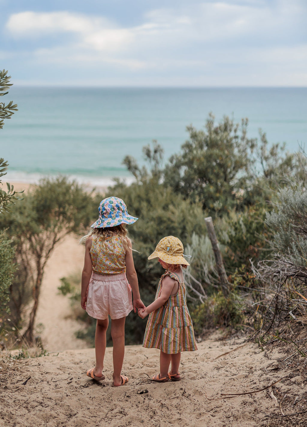 Sunset Garden Wide Brim Sunhat - Acorn Kids Accessories