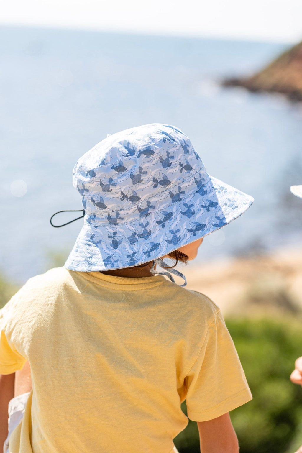 Swimming Fish Wide Brim Bucket Hat - Acorn Kids Accessories