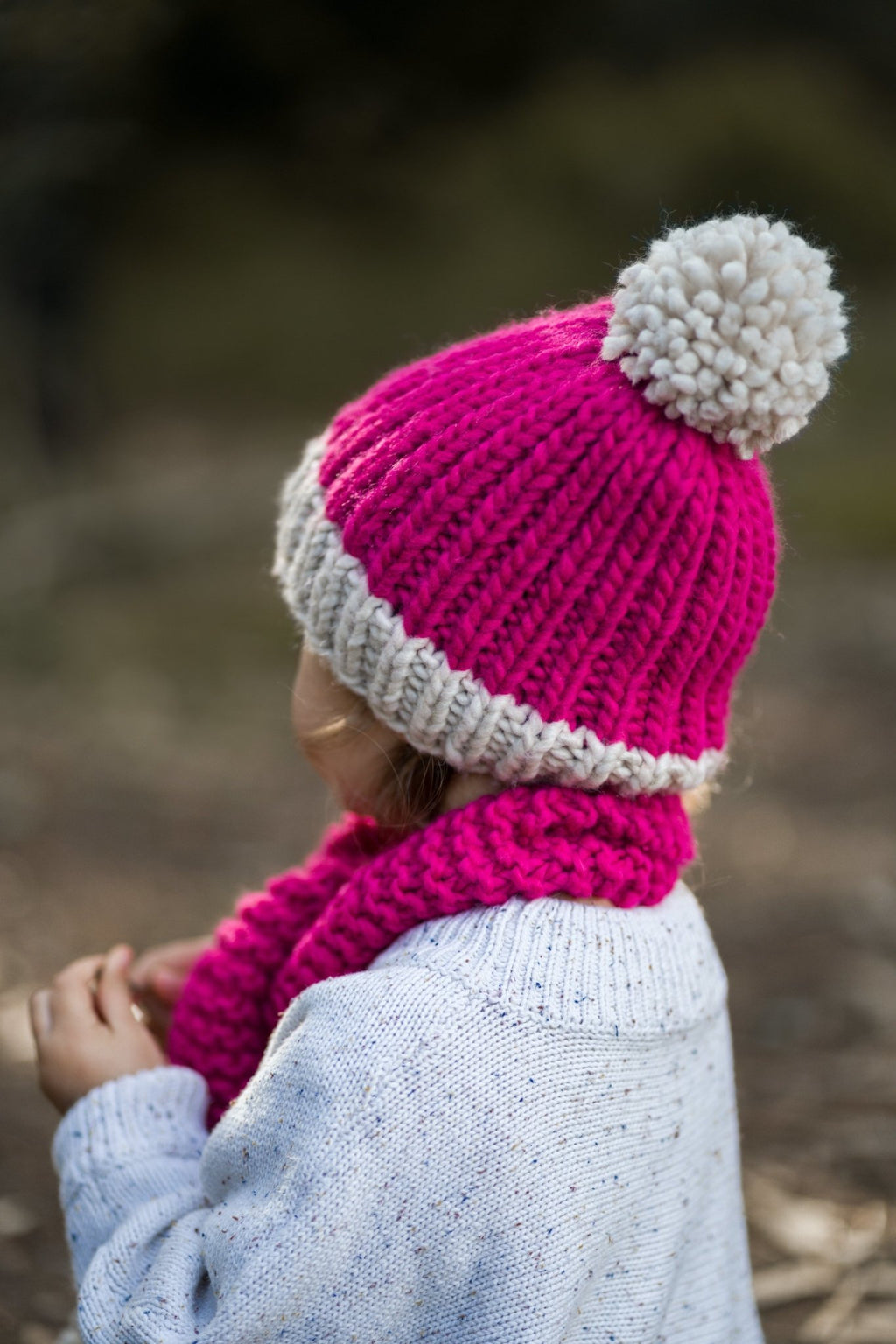 Traveller Chunky Beanie Fuschia - Acorn Kids Accessories