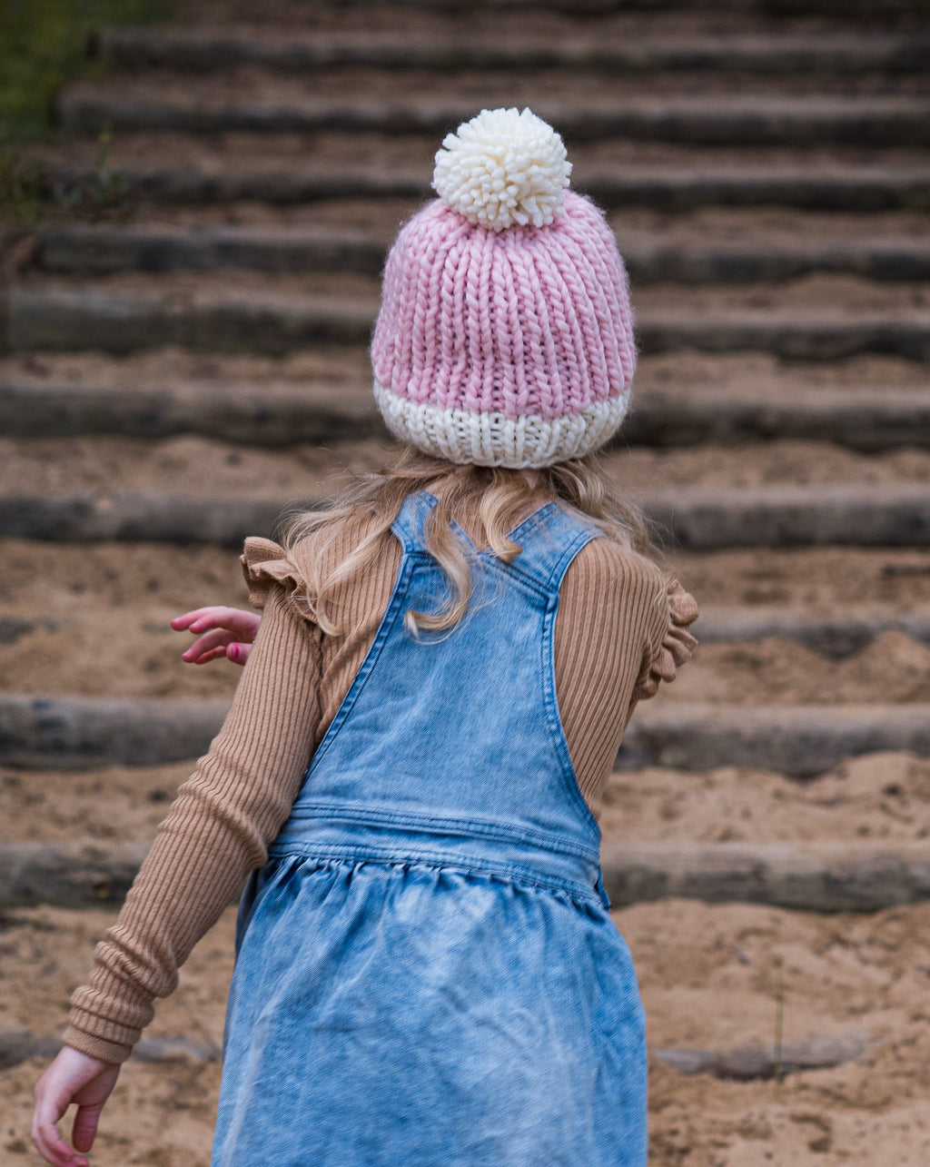 Traveller Chunky Beanie Pink - Acorn Kids Accessories