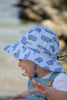 Whales Baby Sun Hat - Acorn Kids Accessories