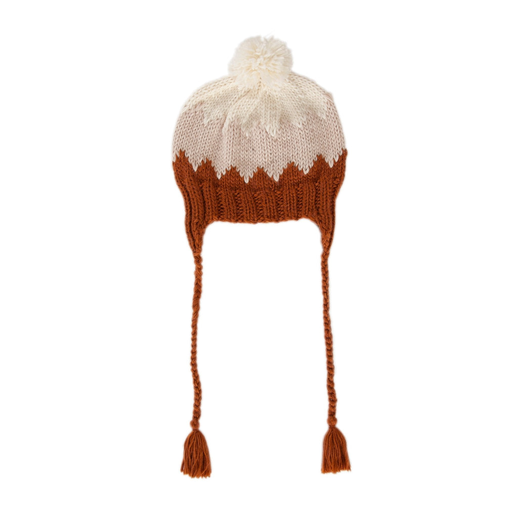 Zig Zag Beanie Chestnut - Acorn Kids Accessories