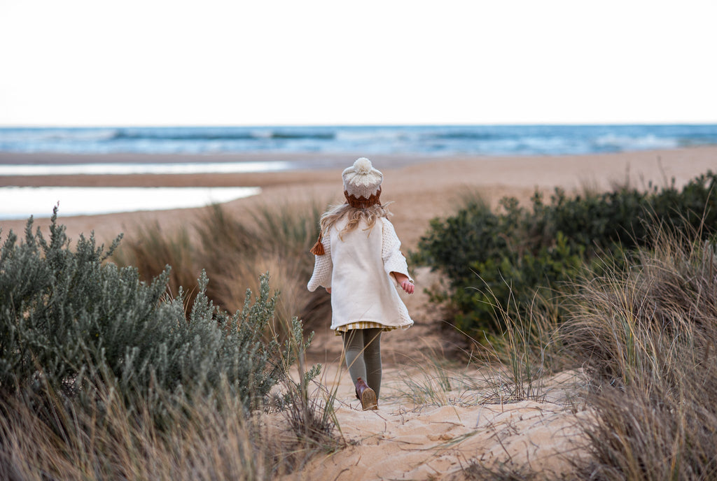 Zig Zag Beanie Chestnut - Acorn Kids Accessories